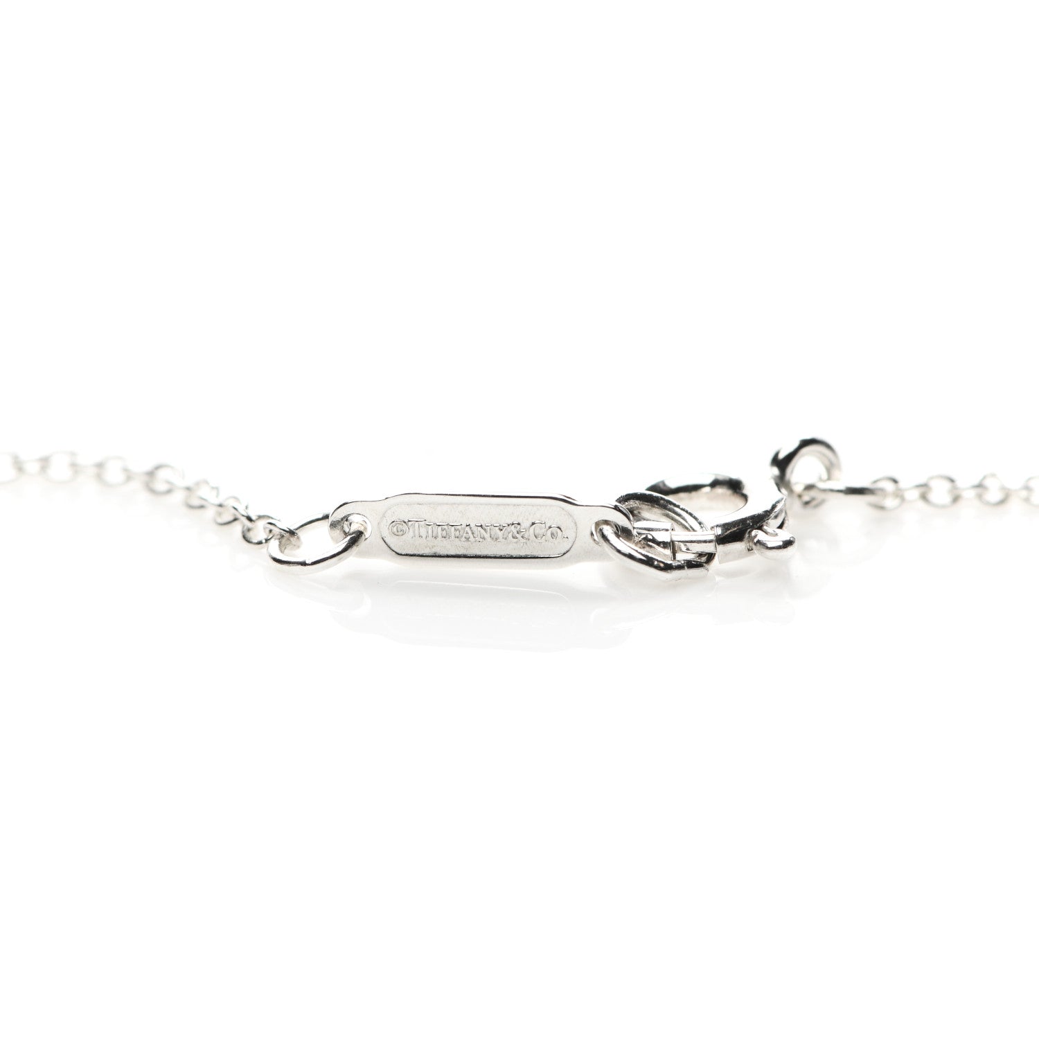 Tiffany Sterling Silver Small Bow Pendant Necklace 4 of 5