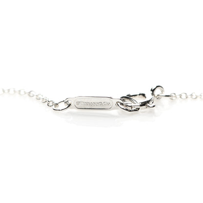 Tiffany Sterling Silver Small Bow Pendant Necklace 4 of 5