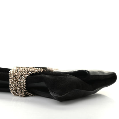 Jimmy Choo Calfskin Chandra Clutch Black 9 of 11