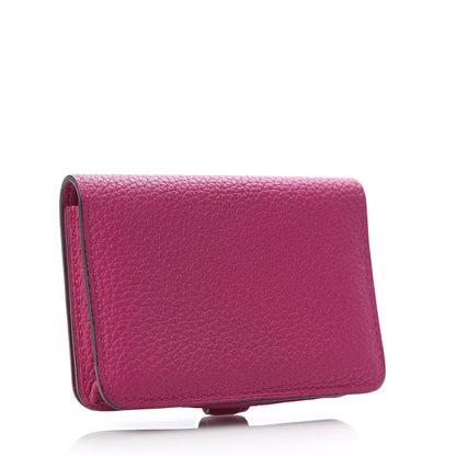 Hermes Togo Dogon Card Case Rose Pourpre 2 of 9