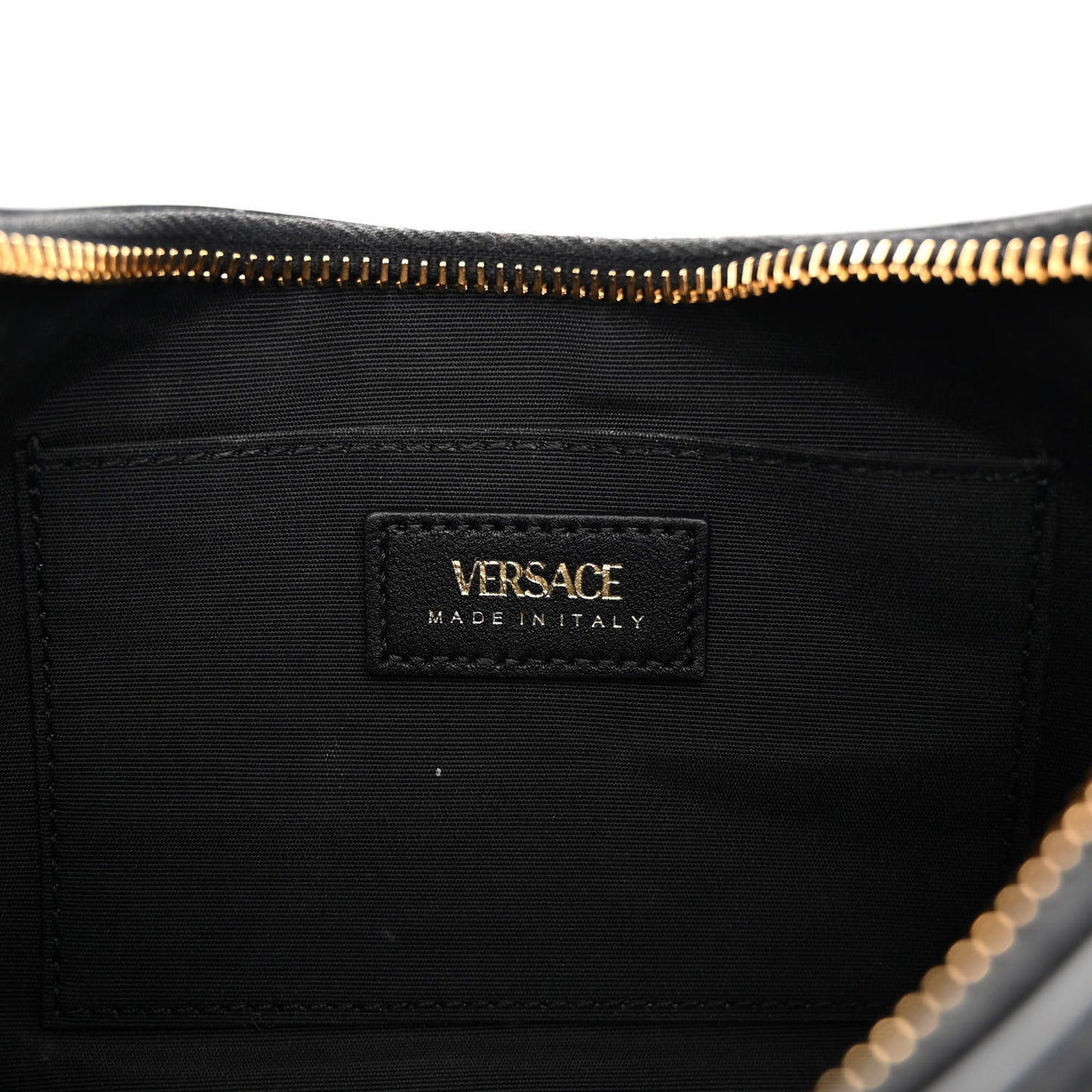 Nappa Quilted Medusa Shoulder Bag Black