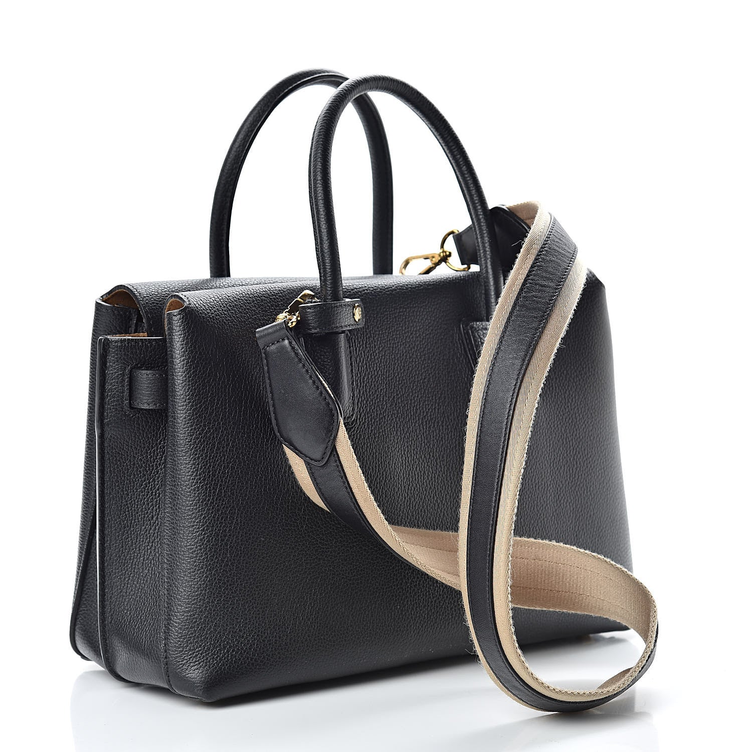 MCM Grained Calfskin Medium Milla Tote Black 3 of 14