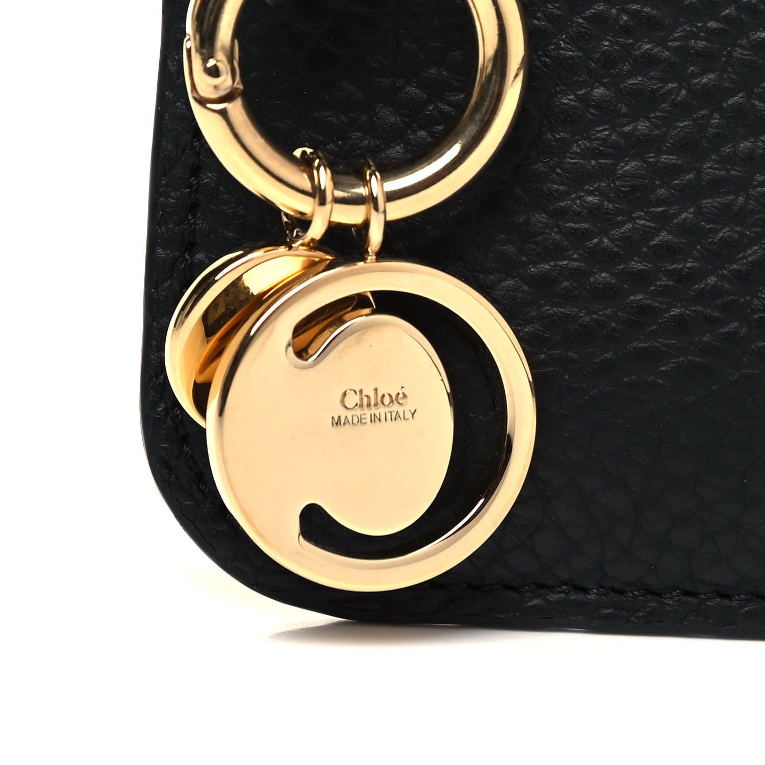 Chloe Calfskin Alphabet Purse Wallet Black 5 of 9