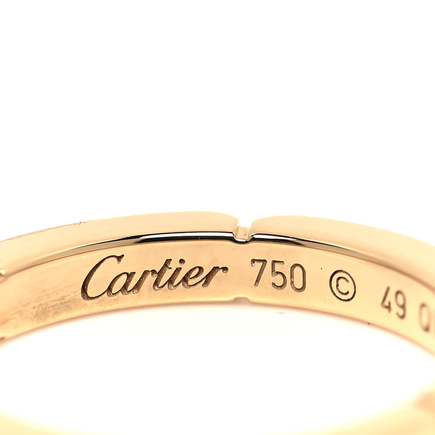 Cartier 18K Yellow Gold Diamond Maillon Panthere Wedding Band Ring 49 4.75 4 of 6