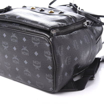 MCM Visetos Medium Studded Dual Stark Backpack Black 6 of 8