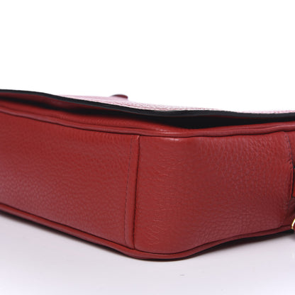 Prada Vitello Phenix Flap Crossbody Rosso 6 of 9