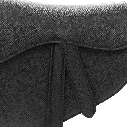 Christian Dior Grained Calfskin Mini Saddle Bag Black 8 of 10