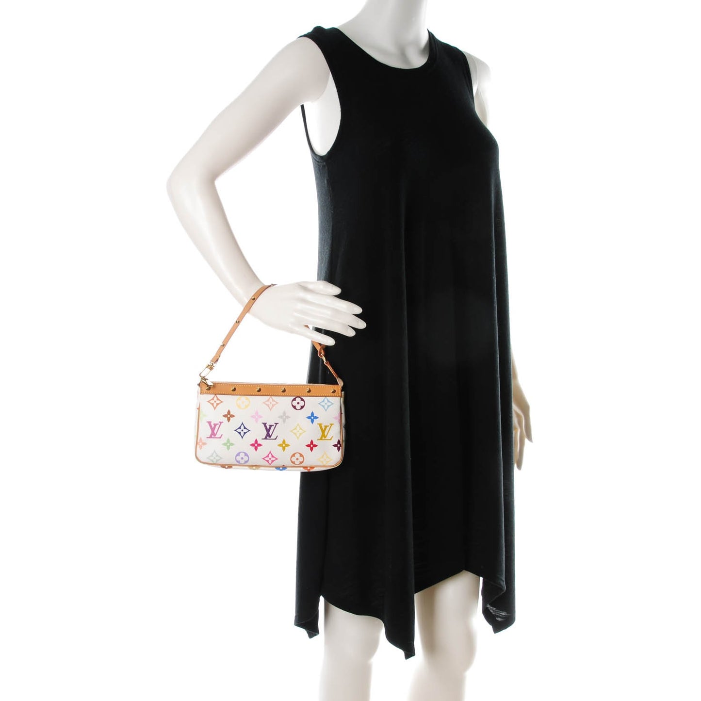Monogram Multicolor Pochette Accessories White