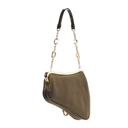 Christian Dior Nylon Mini Saddle Bag Kaki 3 of 10