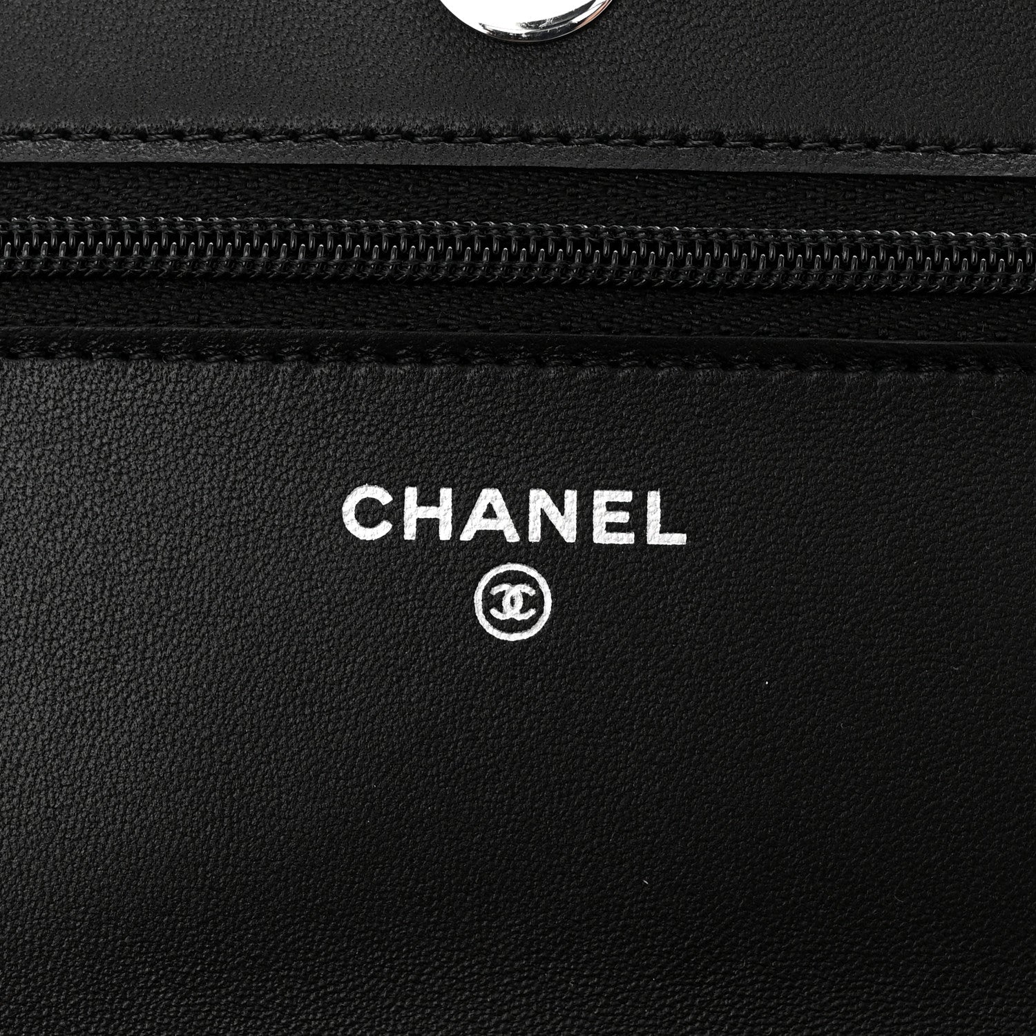 Chanel Lambskin Quilted Wallet On Chain WOC Black 6 of 13