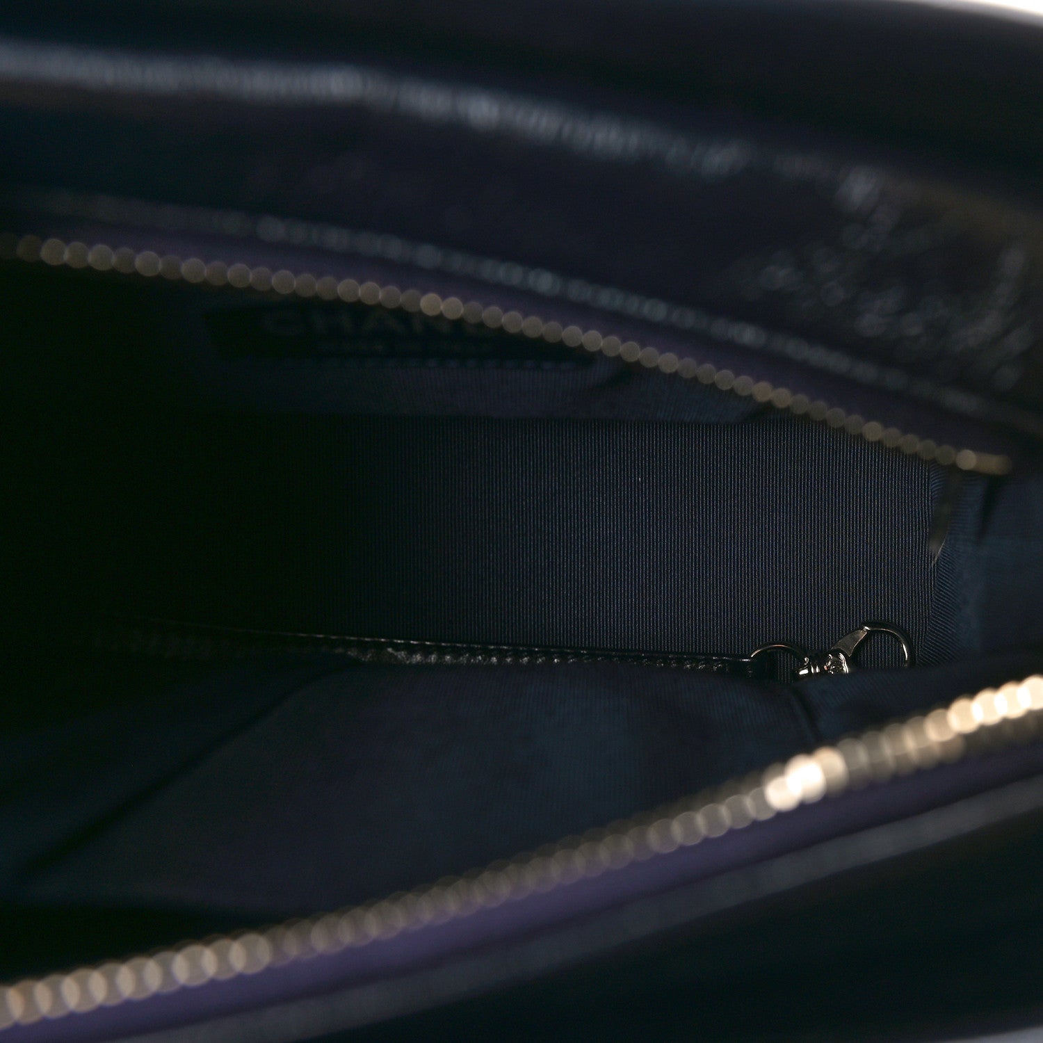 Chanel Tweed Calfskin Small Gabrielle Hobo Navy 5 of 11
