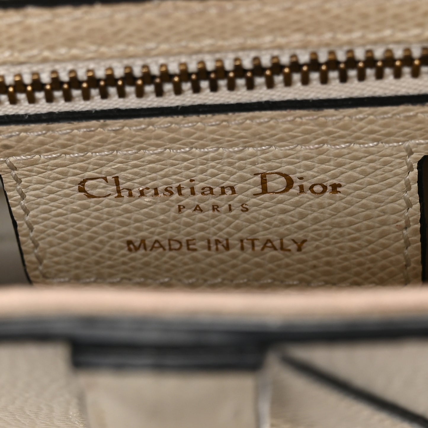 Grained Calfskin Saddle Bag White