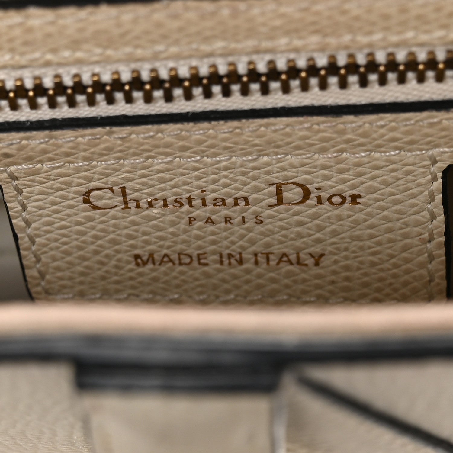 Christian Dior Grained Calfskin Saddle Bag White 6 of 11