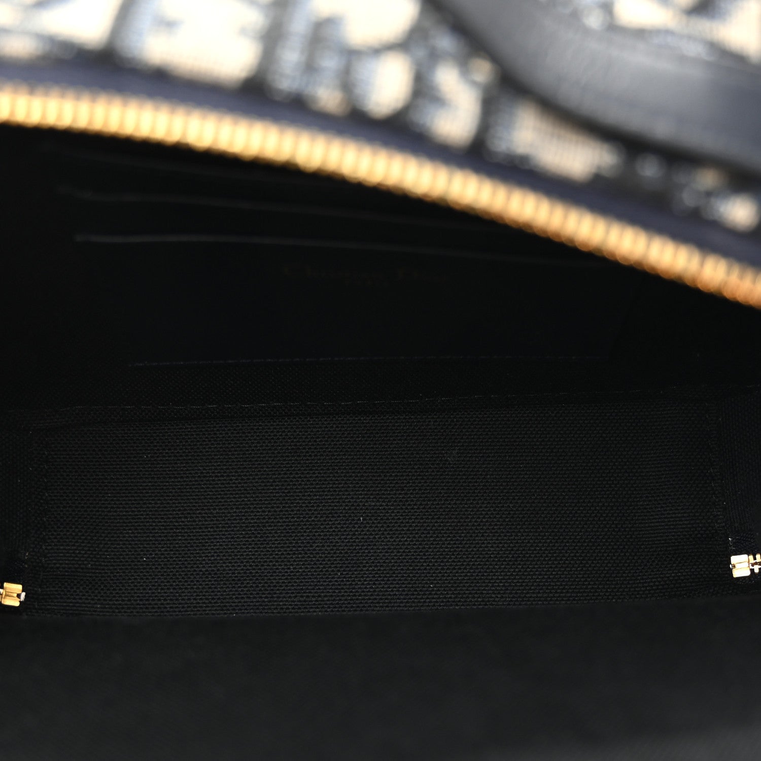 Christian Dior Oblique 30 Montaigne Top Handle Box Bag Blue 5 of 9