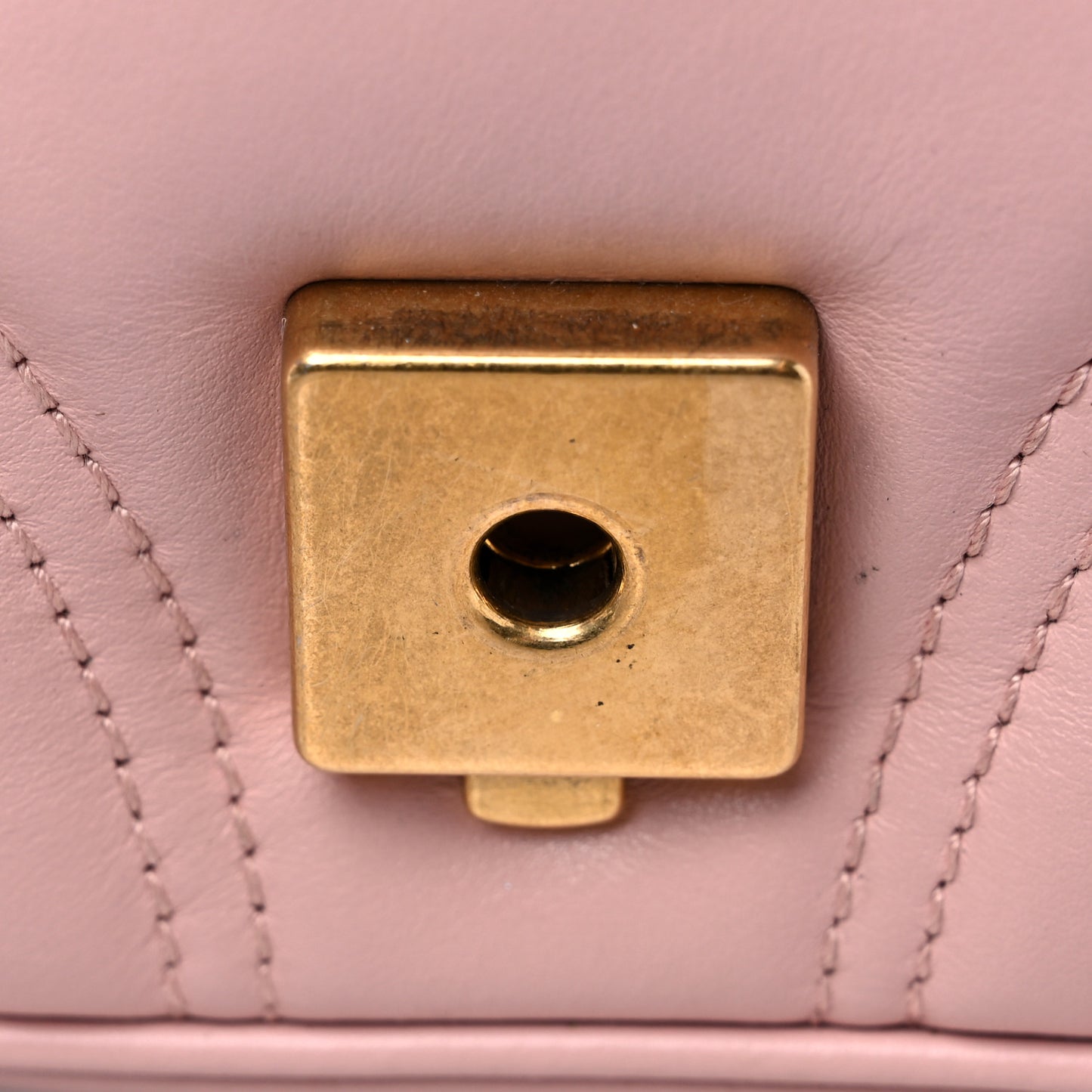Calfskin Matelasse Mini GG Marmont Shoulder Bag Perfect Pink