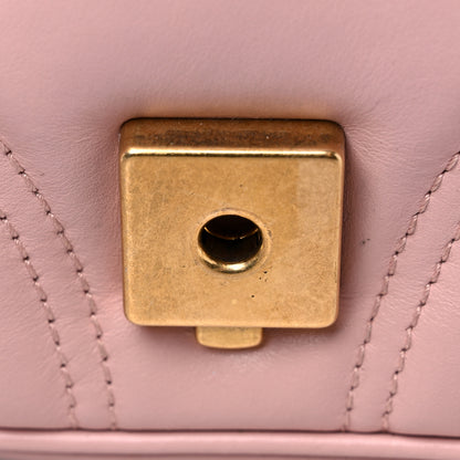Gucci Calfskin Matelasse Mini GG Marmont Shoulder Bag Perfect Pink 11 of 19