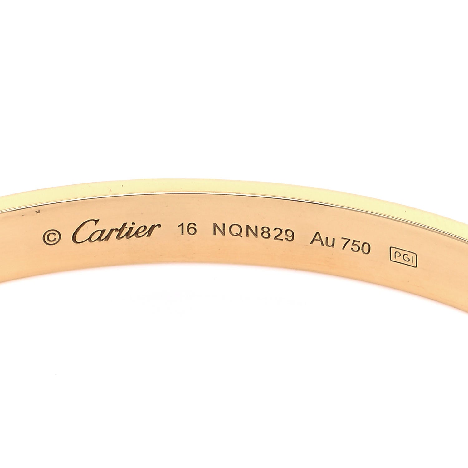 Cartier 18K Yellow Gold LOVE Bracelet 16 4 of 6