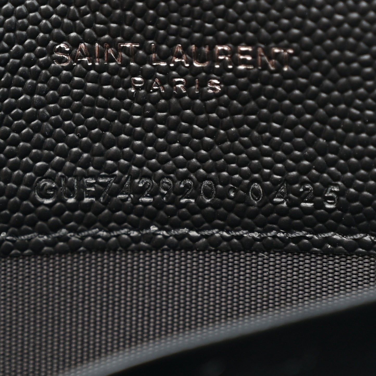 Grain De Poudre Matelasse Chevron Monogram Monochrome Envelope Chain Wallet Black