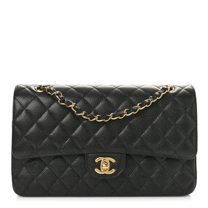 Chanel Caviar Quilted Medium Double Flap Black 1 of 11