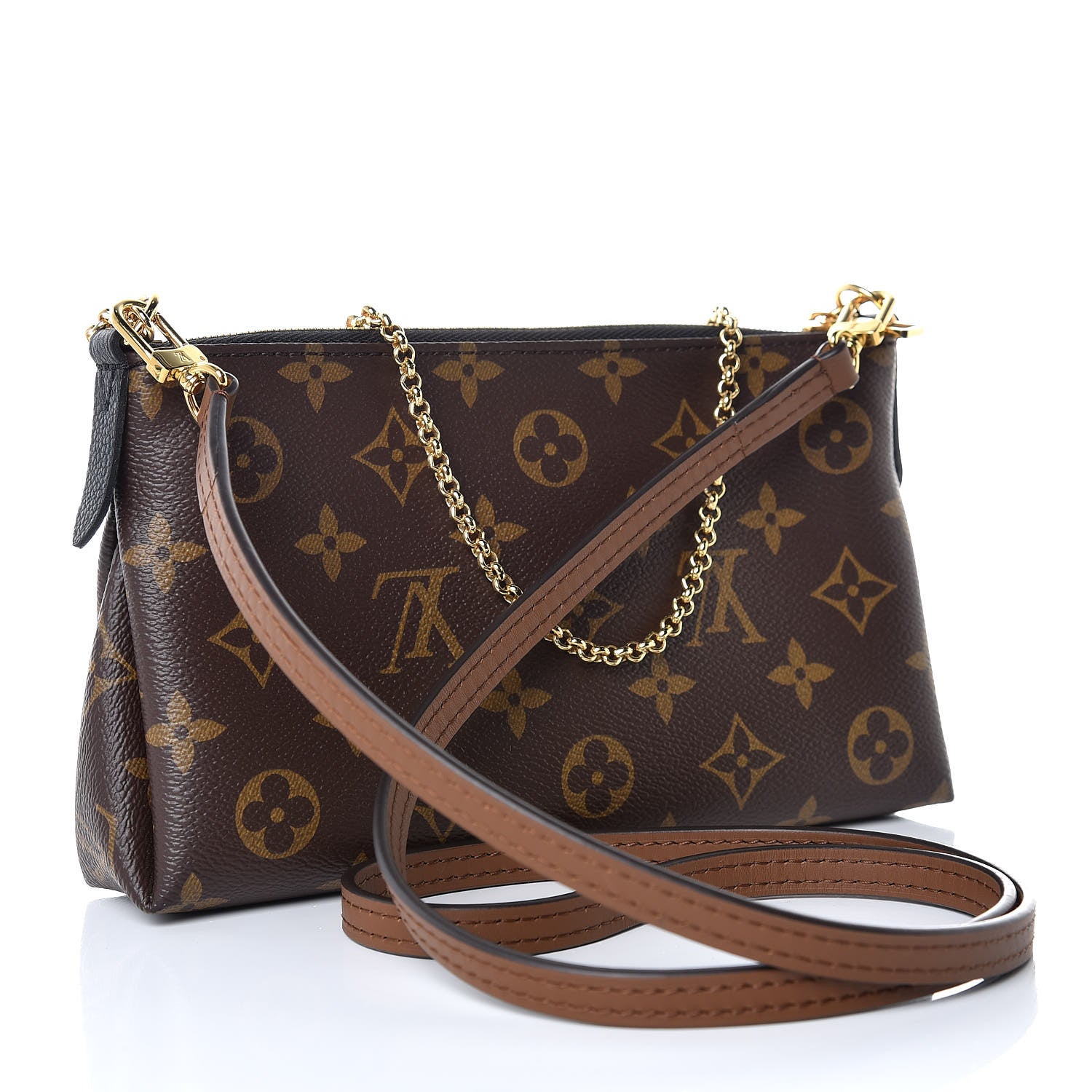 Louis Vuitton Monogram Pallas Clutch Black 3 of 7