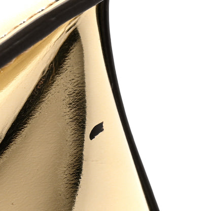 Jacquemus Metallic Patent Calfskin La Pochette Rond Carre Gold 7 of 7