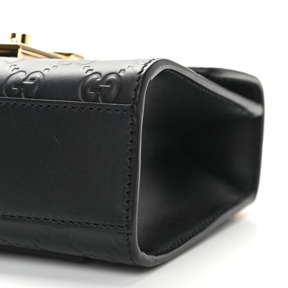 Gucci Guccissima Small Padlock Shoulder Bag Black 11 of 12