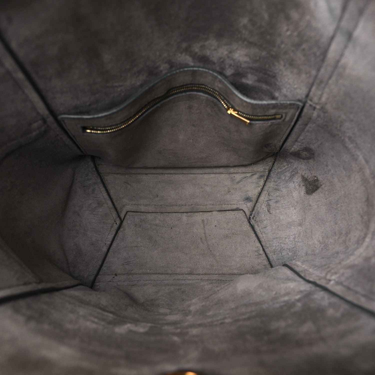 Celine Soft Grained Calfskin Sangle Bucket Bag Taupe 5 of 10