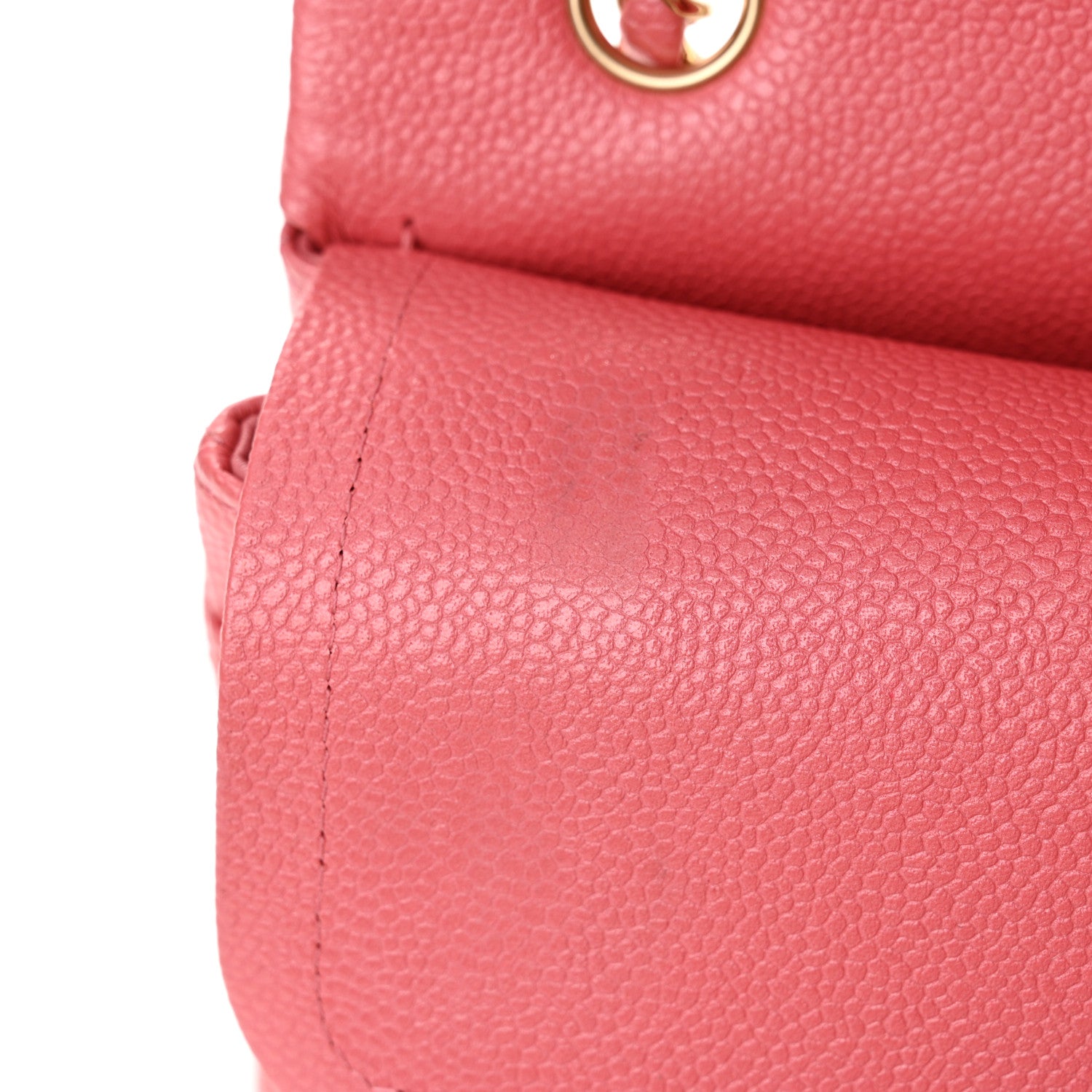 Chanel Iridescent Caviar Quilted Medium Double Flap Dark Pink 14 of 16