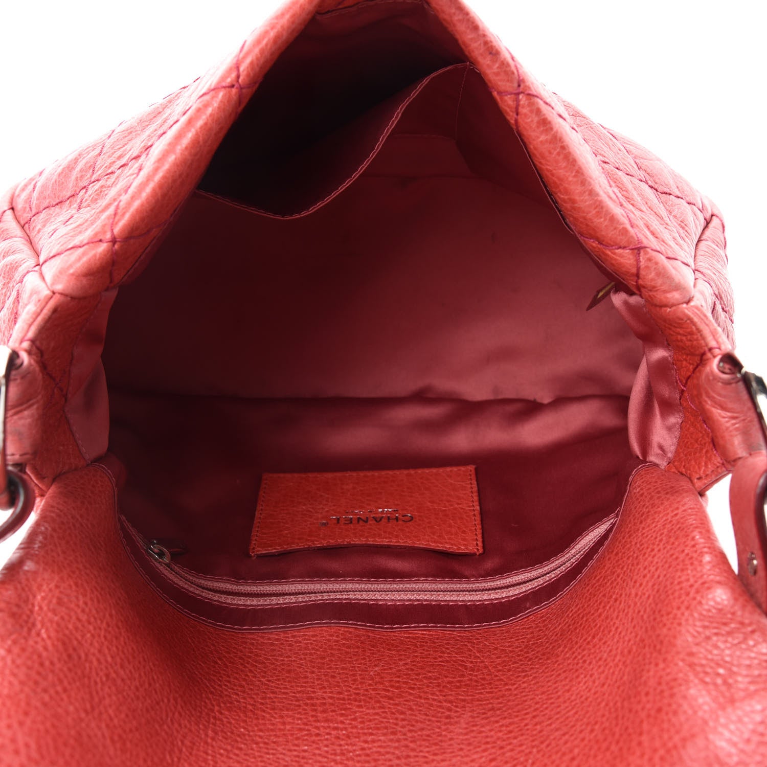 Chanel Glazed Calfskin Stitched On The Road Flap Pink 5 of 13