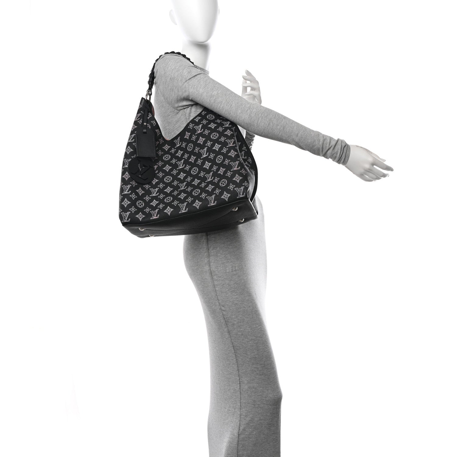Louis Vuitton Mahina Carmel Hobo PM Black 2 of 9