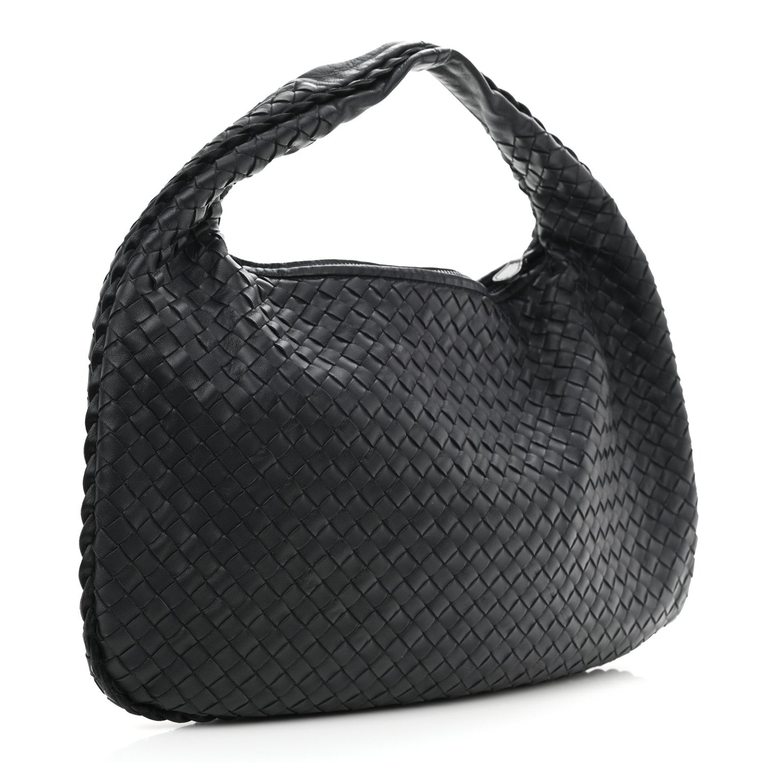 Bottega Veneta Nappa Intrecciato Large Veneta Hobo Black 2 of 9