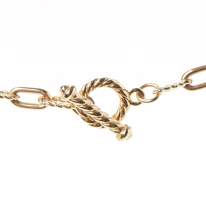 David Yurman 18K Yellow Gold Diamond Black Onyx Barrels Pendant Necklace 5 of 6