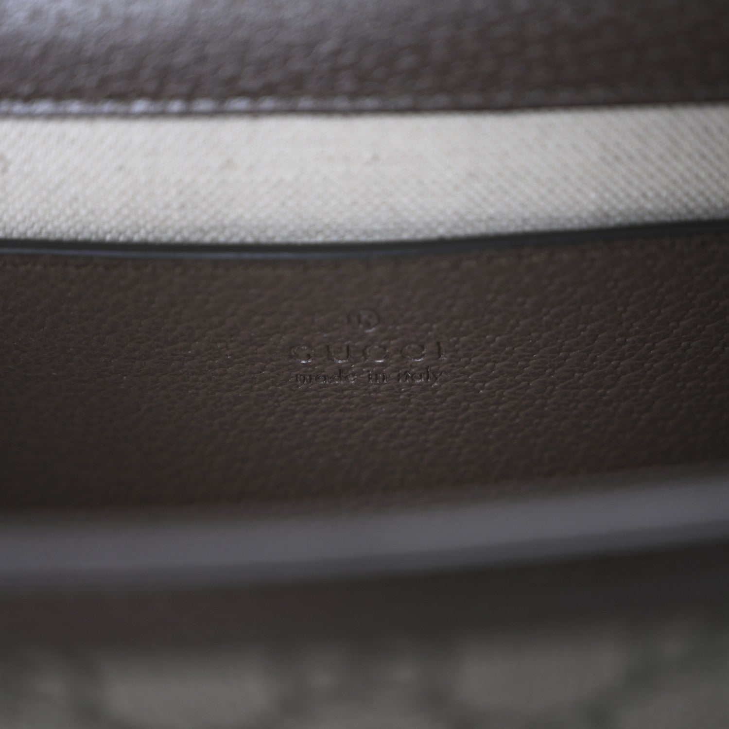 Gucci GG Supreme Monogram Textured Dollar Calfskin Web Mini Ophidia Padlock Top Handle Chain Shoulder Bag Beige Ebony New Acero 6 of 11