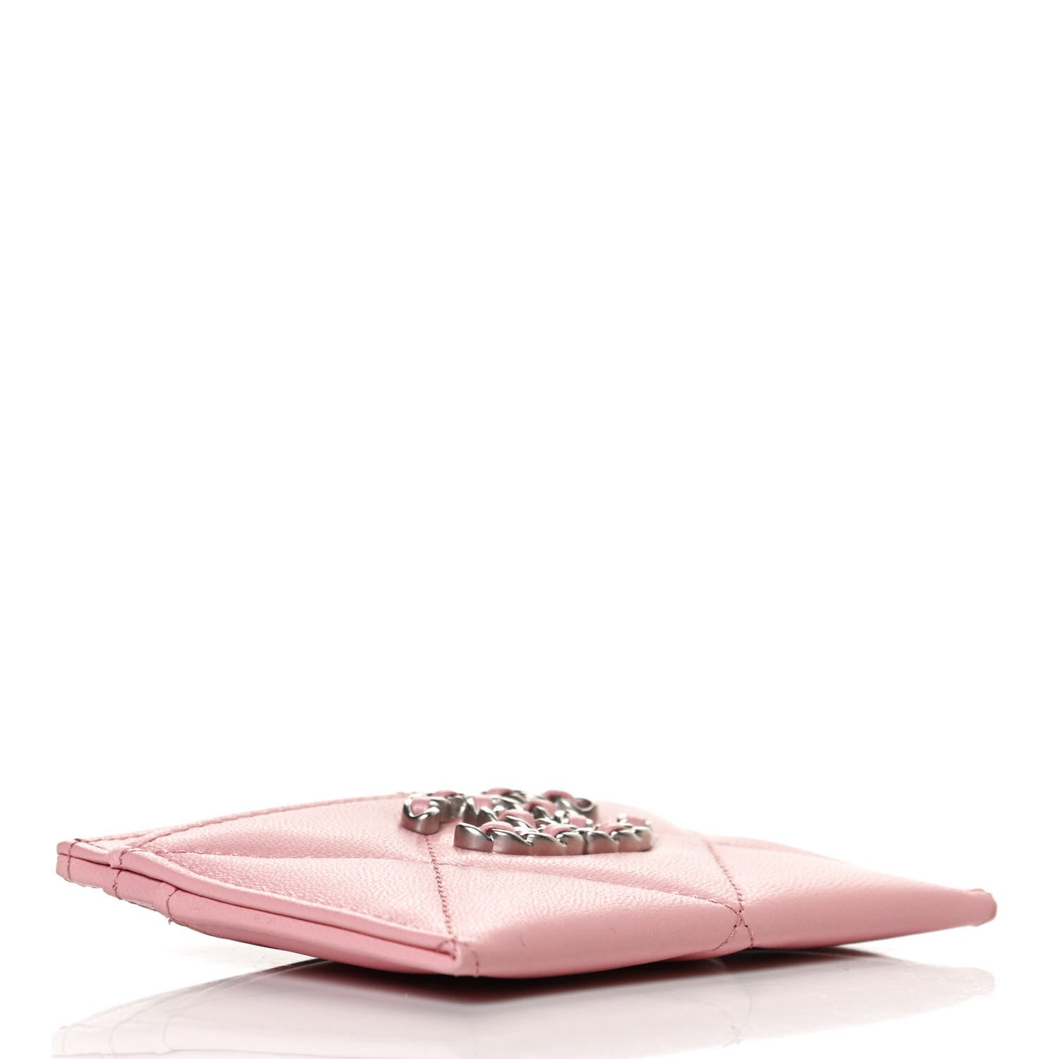 Chanel Lambskin Quilted Chanel 19 Card Holder Light Pink 4 of 10