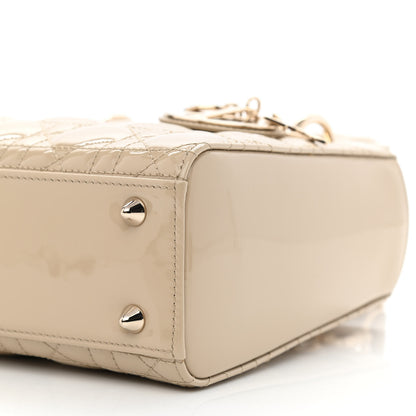 Christian Dior Patent Cannage Small Lady Dior Beige 10 of 10