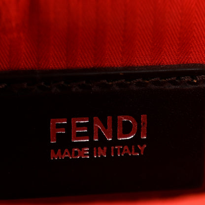 Fendi Vitello Vernice Camoscio Petite 2Jours Tote Papavero 6 of 12