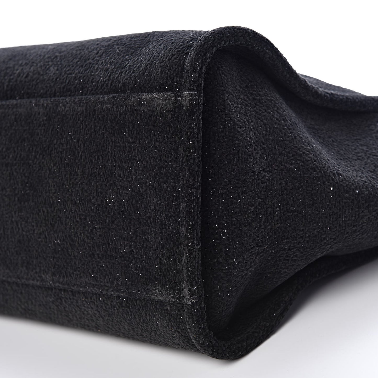 Lurex Boucle Medium Deauville Tote Black