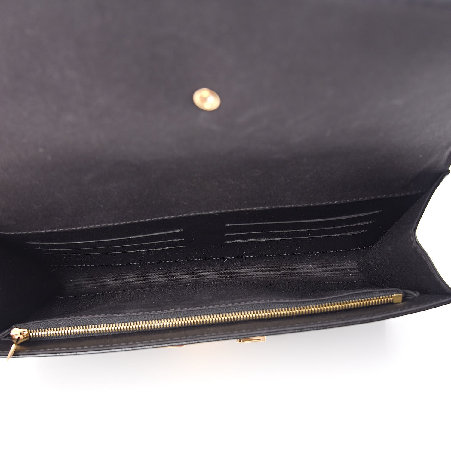 Louis Vuitton Patent Louise Clutch Black 5 of 7