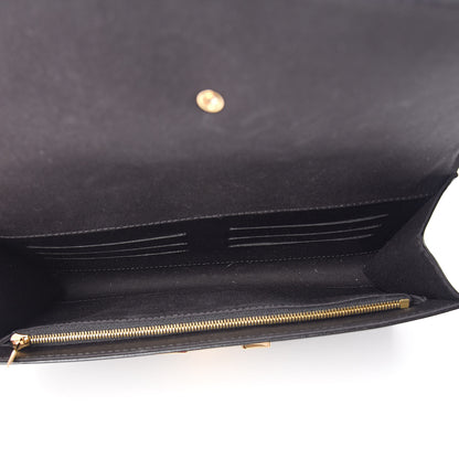 Louis Vuitton Patent Louise Clutch Black 5 of 7