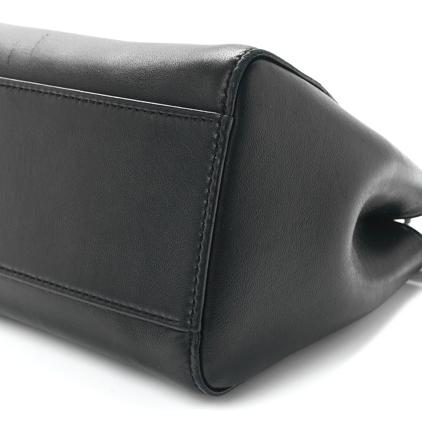 Nappa Stacked Bar Mini Peekaboo Iconic Satchel Black