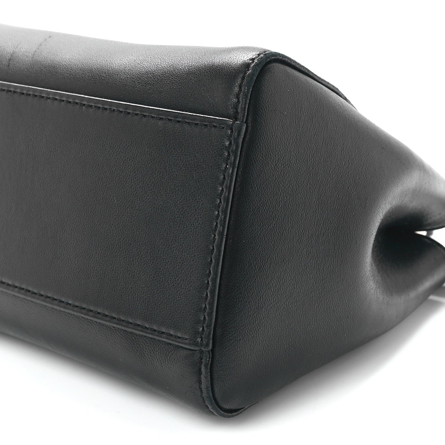 Fendi Nappa Stacked Bar Mini Peekaboo Iconic Satchel Black 12 of 12