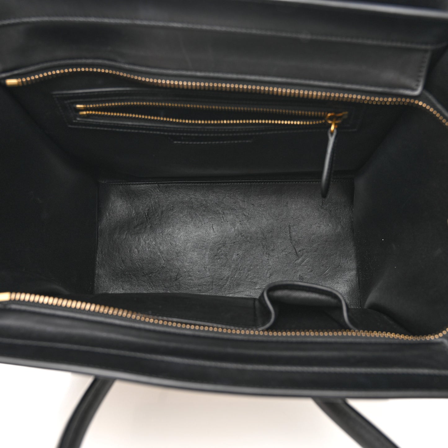 Bullhide Calfskin Mini Bi-Color Luggage Black White
