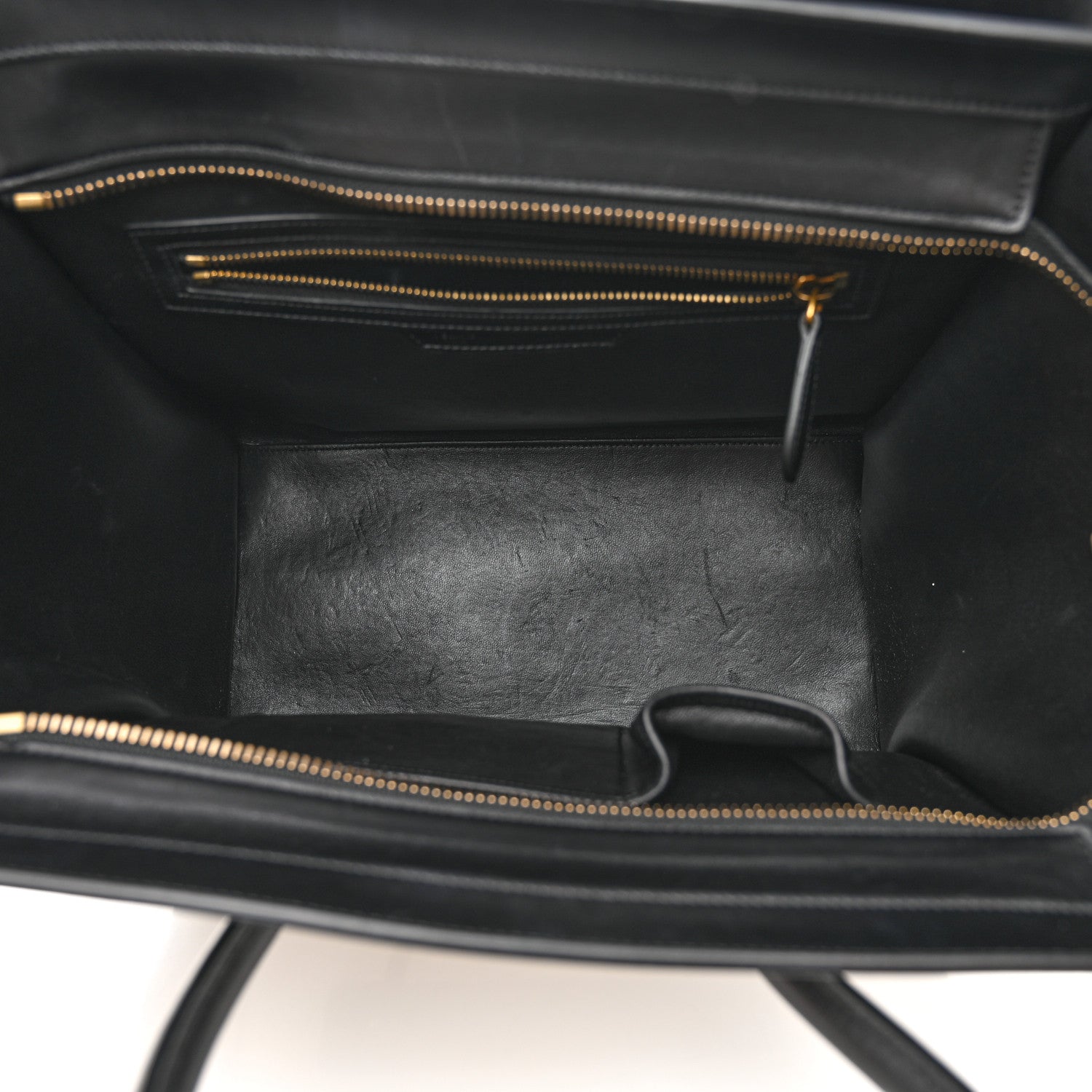 Celine Bullhide Calfskin Mini Bi-Color Luggage Black White 5 of 15