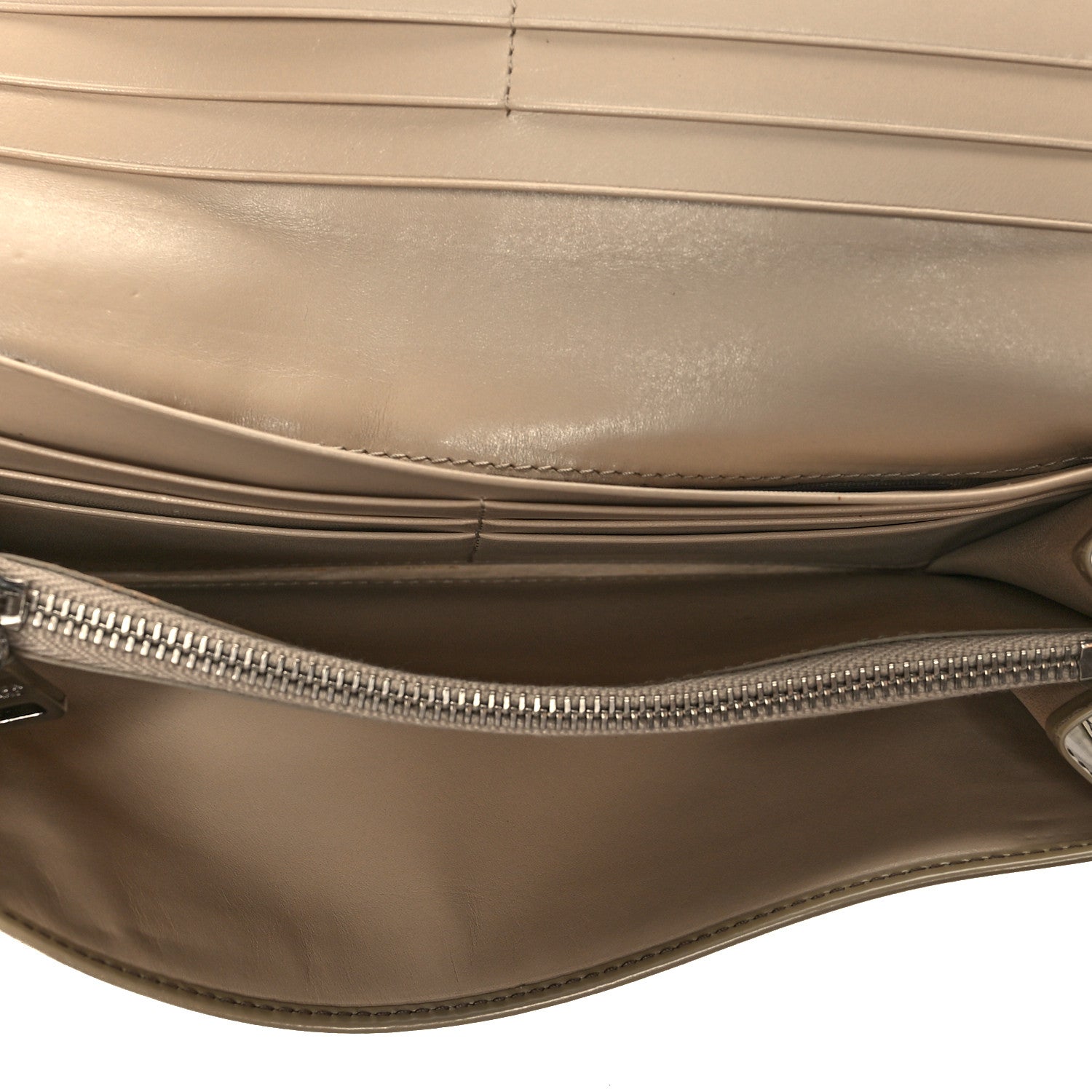 Prada Spazzolato Continental Flap Wallet Beige 5 of 9