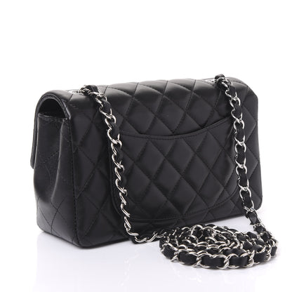 Chanel Lambskin Quilted Mini Rectangular Flap Black 2 of 10