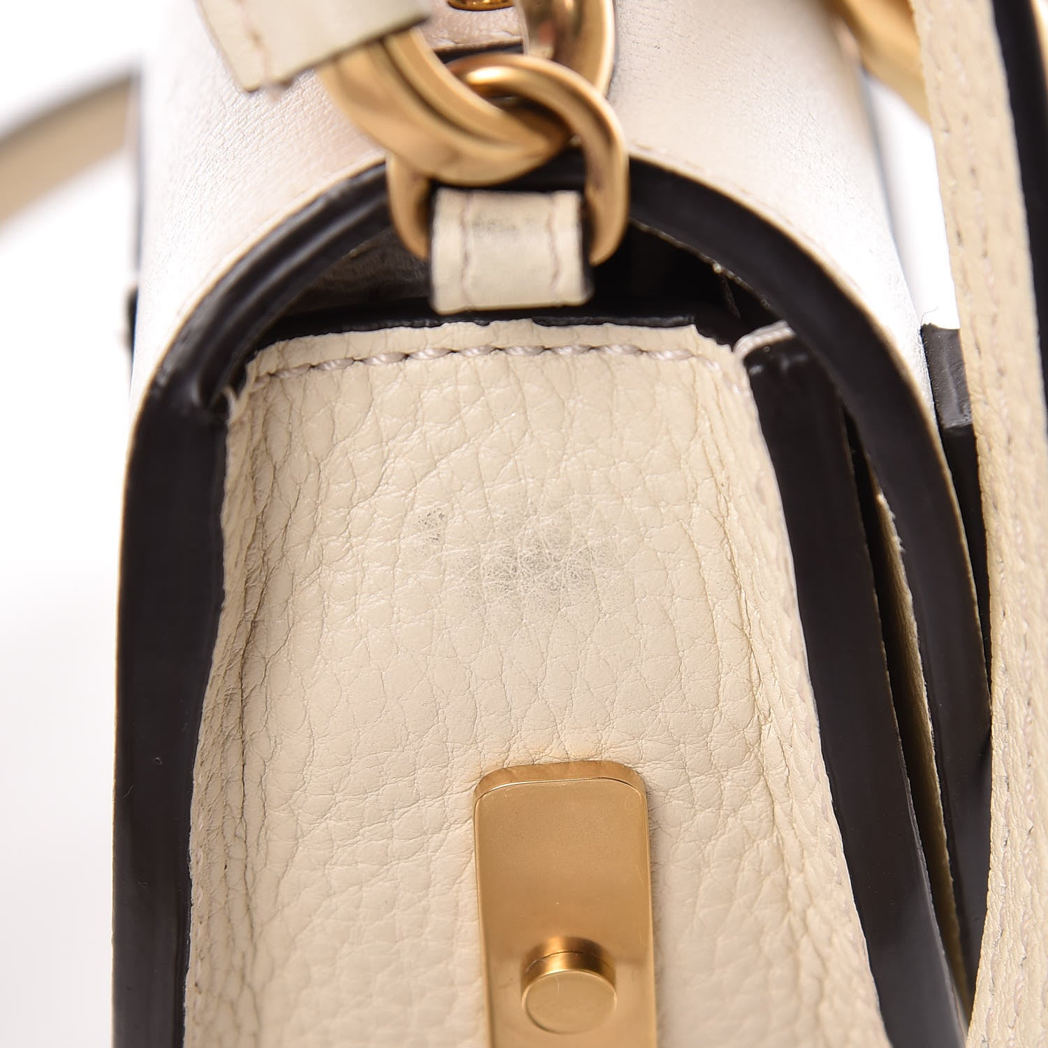 Chloe Calfskin Small Nile Bracelet Minaudiere Bag Off White 13 of 15