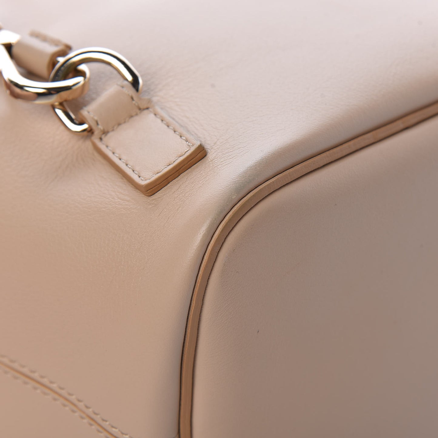Calfskin Quilted Medium Faye Backpack Pearl Beige