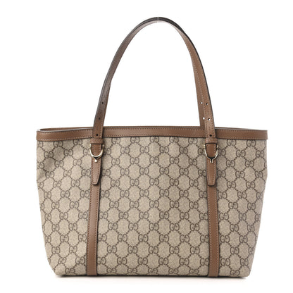 Gucci GG Supreme Monogram Margaux Calfskin Small Nice Tote Beige Ebony Acero 1 of 12