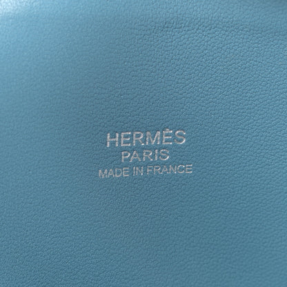 Hermes Taurillon Clemence Bolide 31 Blue Jean 6 of 11