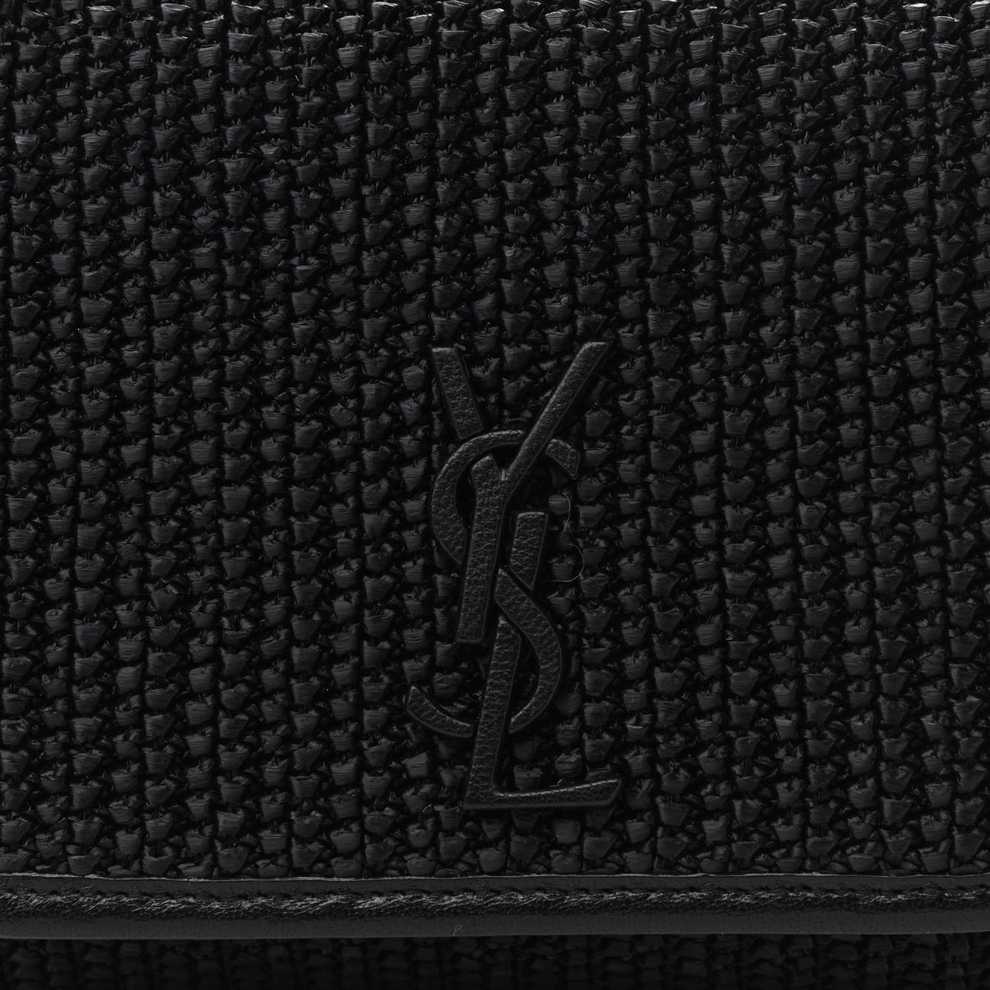 Raffia Calfskin Small Nolita Shoulder Bag Black
